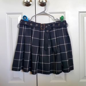 Hot Topic Plaid Skirt with Belt